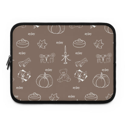 BROWN AYJAY FALL LAPTOP CASE