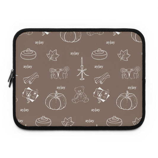 BROWN AYJAY FALL LAPTOP CASE