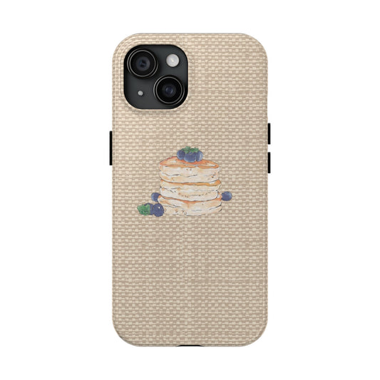 BLUEBERRY PANCAKE STACK PHONE CASE