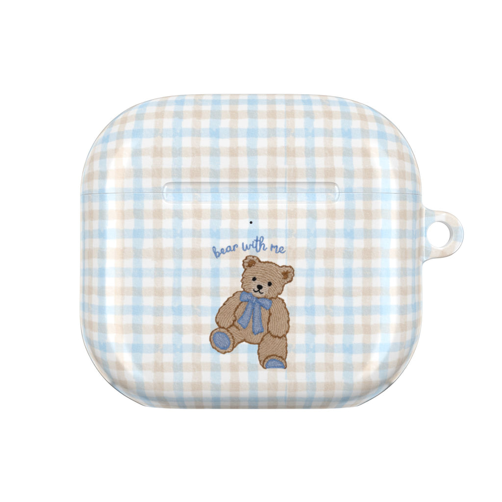 GINGHAM BEAR WITH ME AIRPOD CASE
