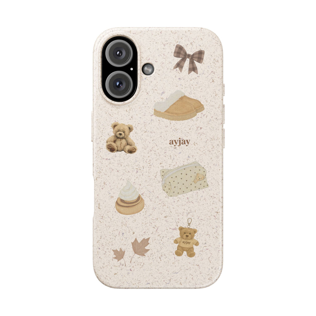 COZY BROWN TEDDY BEAR BAG ECO-FRIENDLY MAGSAFE® PHONE CASE