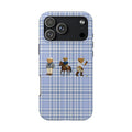 BLUE PLAID RL TEDDY BEARS PHONE CASE