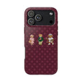 PLUM POLKA DOTS RL TEDDY BEARS PHONE CASE