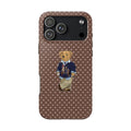 BROWN POLKA DOT RL CLASSIC POLO TEDDY BEAR PHONE CASE