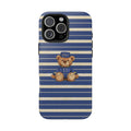 BLUE STRIPES RITZ CARLTON TEDDY BEAR PHONE CASE