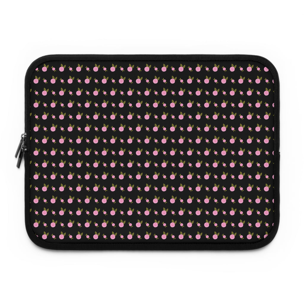 BLACK DITSY FLORAL PINK NEOPRENE KINDLE IPAD & LAPTOP SLEEVE