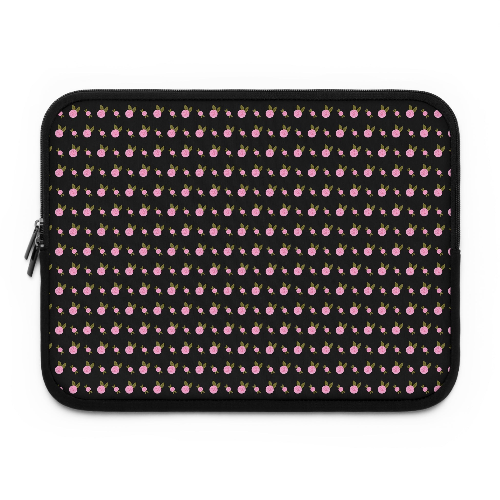 BLACK DITSY FLORAL PINK NEOPRENE KINDLE IPAD & LAPTOP SLEEVE