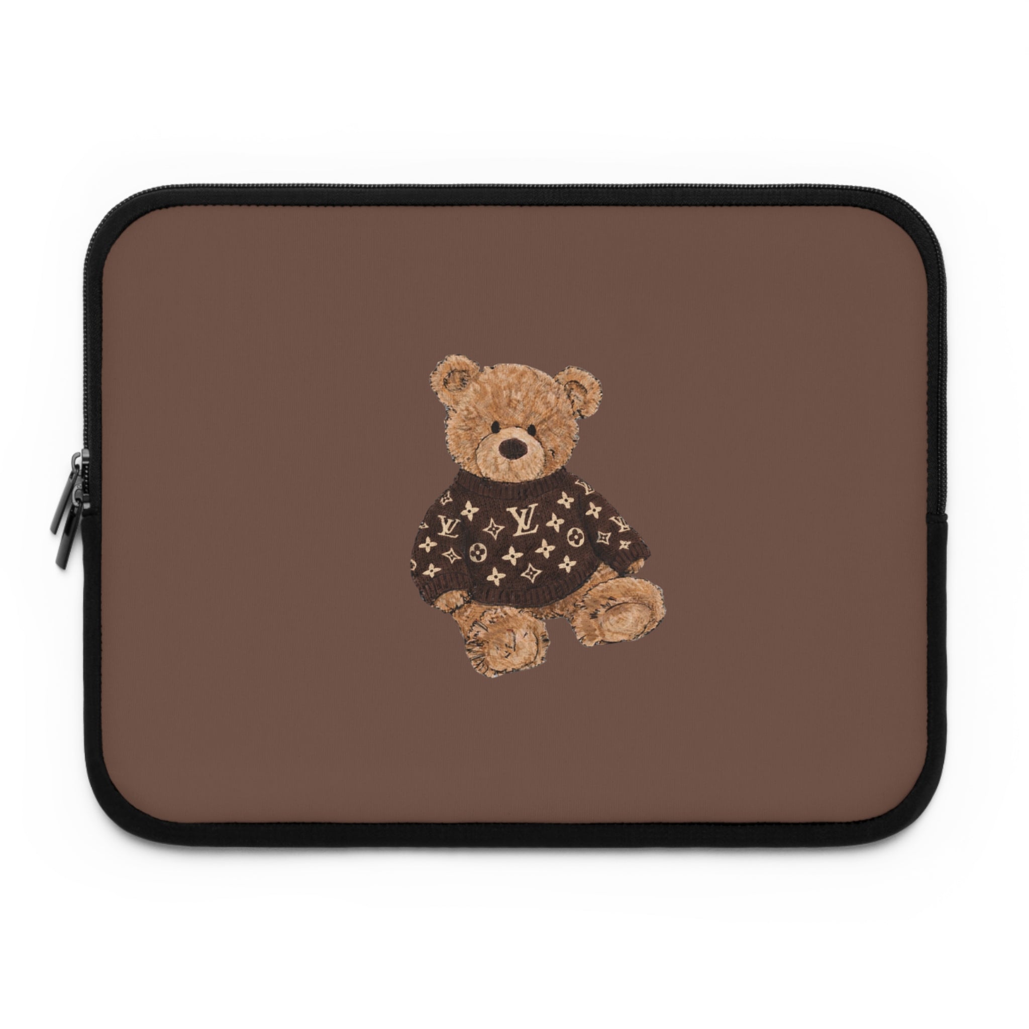 BROWN TEDDY BEAR SWEATER NEOPRENE KINDLE IPAD & LAPTOP SLEEVE