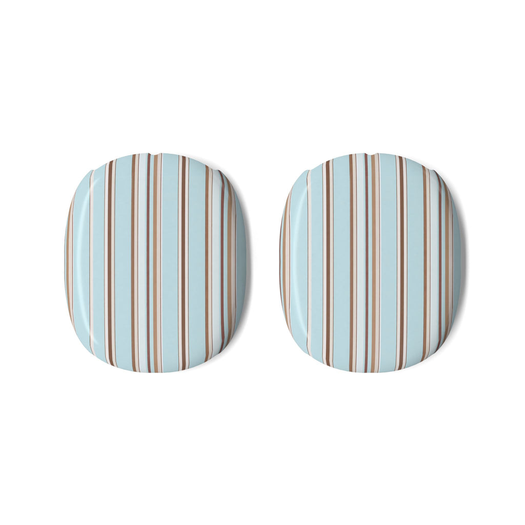 POWDER BLUE ESPRESSO STRIPES AIRPODS MAX CASE COVERS