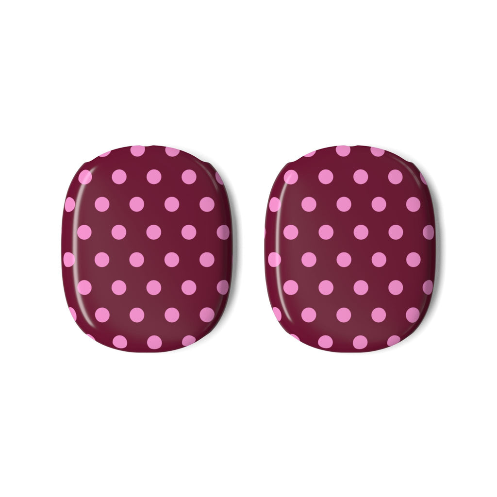 RASPBERRY POLKA DOTS AIRPODS MAX CASE COVERS