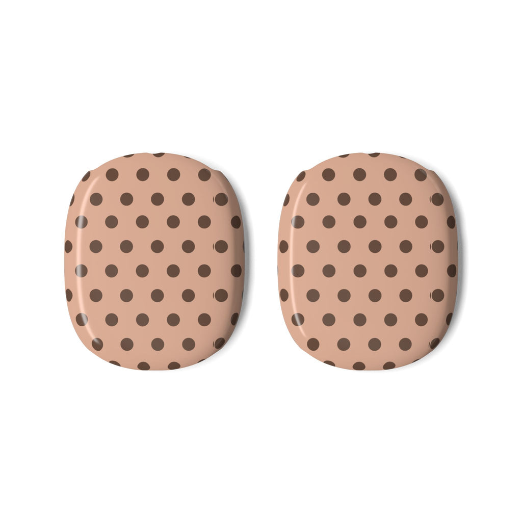 CAPPUCCINO POLKA DOTS AIRPODS MAX CASE COVERS