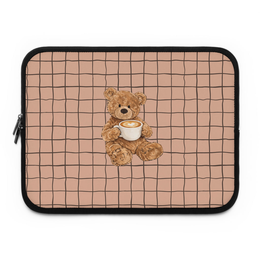 CAPPUCCINO TEDDY BEAR NEOPRENE KINDLE IPAD & LAPTOP SLEEVE