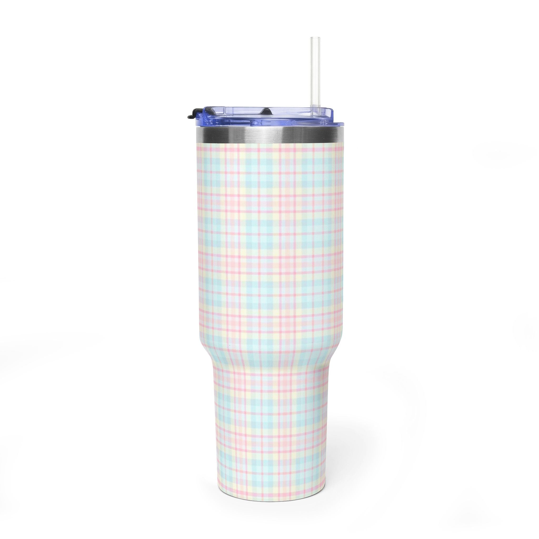 PICNIC PLAID 40OZ STAINLESS STEEL TUMBLER