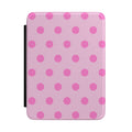 PINK POLKA DOTS KINDLE CASE HARDCOVER