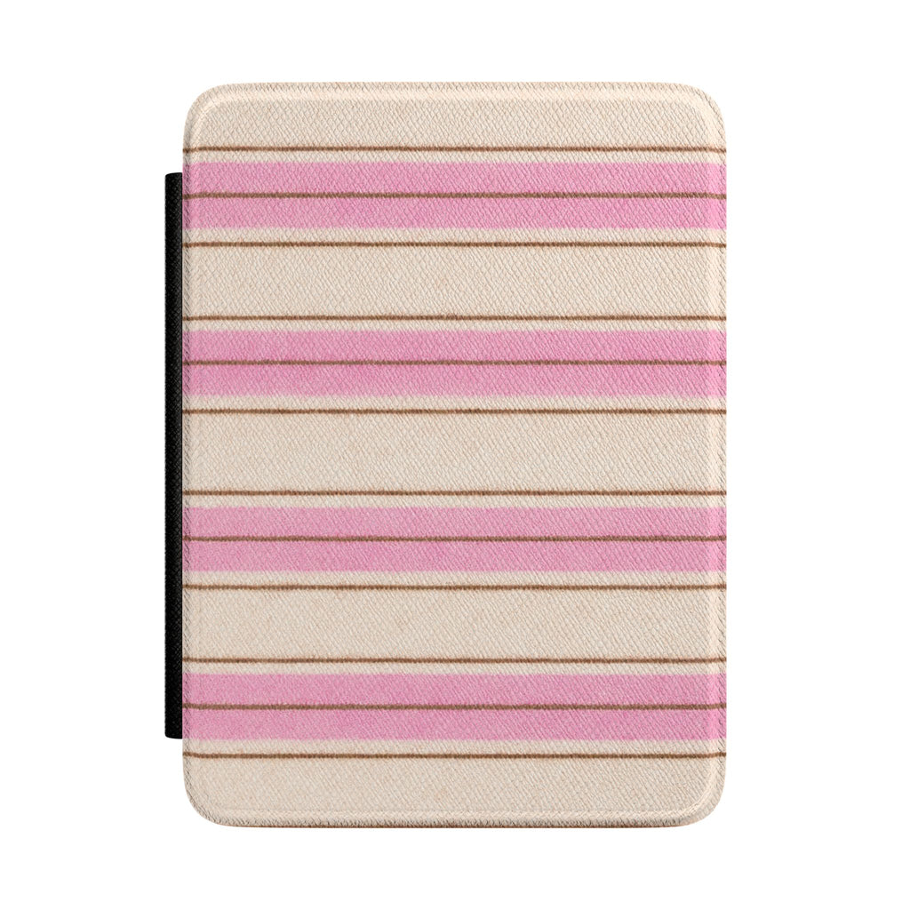 BUBBLEGUM CAFÉ STRIPES KINDLE CASE HARDCOVER
