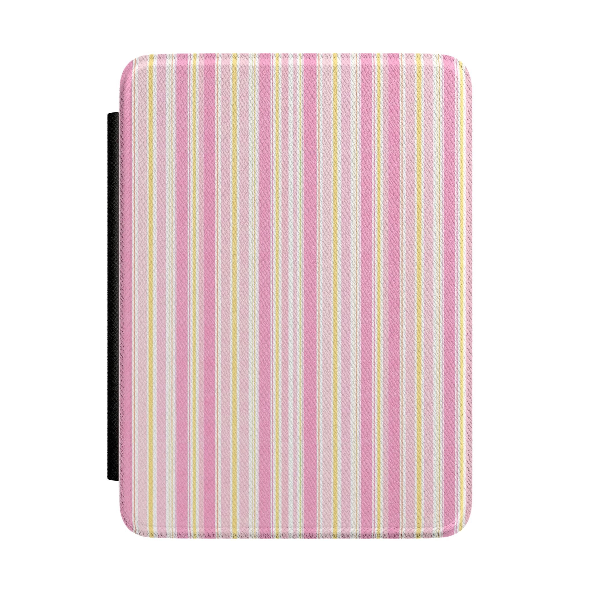 LEMON DROP STRIPES KINDLE CASE HARDCOVER