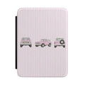 PINK STRIPES VINTAGE BRONCO KINDLE CASE HARDCOVER