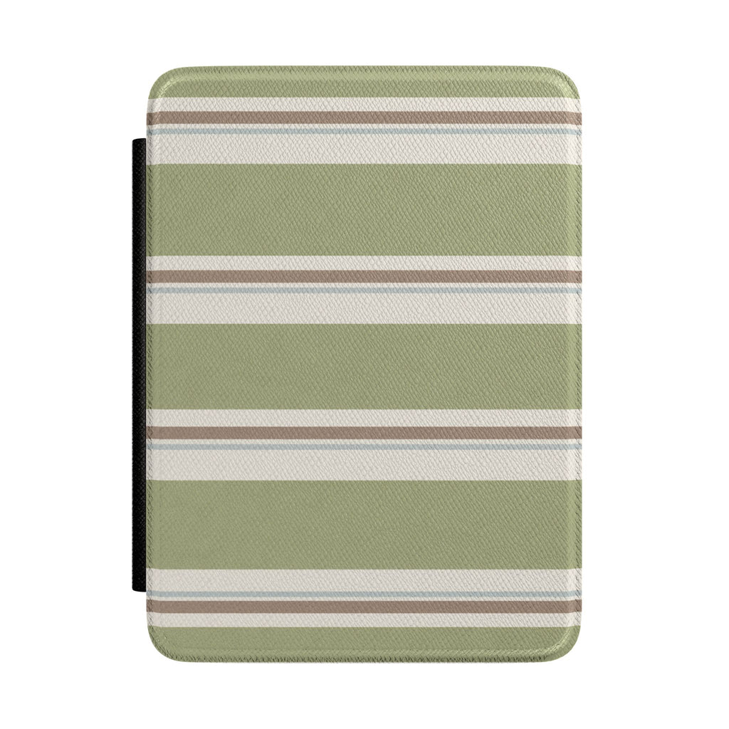 MATCHA CREAM STRIPES KINDLE CASE HARDCOVER
