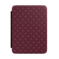 PLUM POLKA DOTS KINDLE CASE HARDCOVER