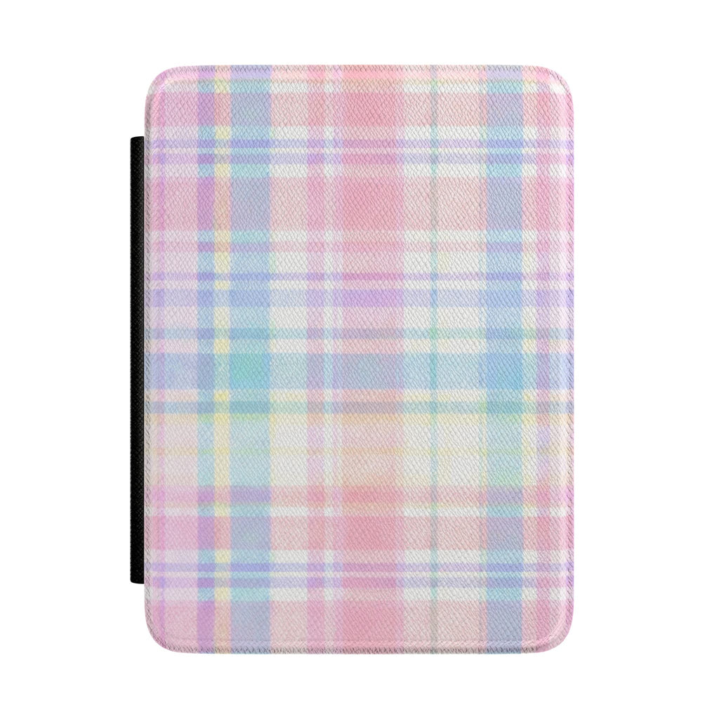 RAINBOW PLAID PASTEL KINDLE CASE HARDCOVER