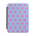 BLUE PINK POLKA DOTS KINDLE CASE HARDCOVER