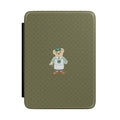 GREEN POLKA DOTS RALPH COFFEE TEDDY BEAR KINDLE CASE HARDCOVER