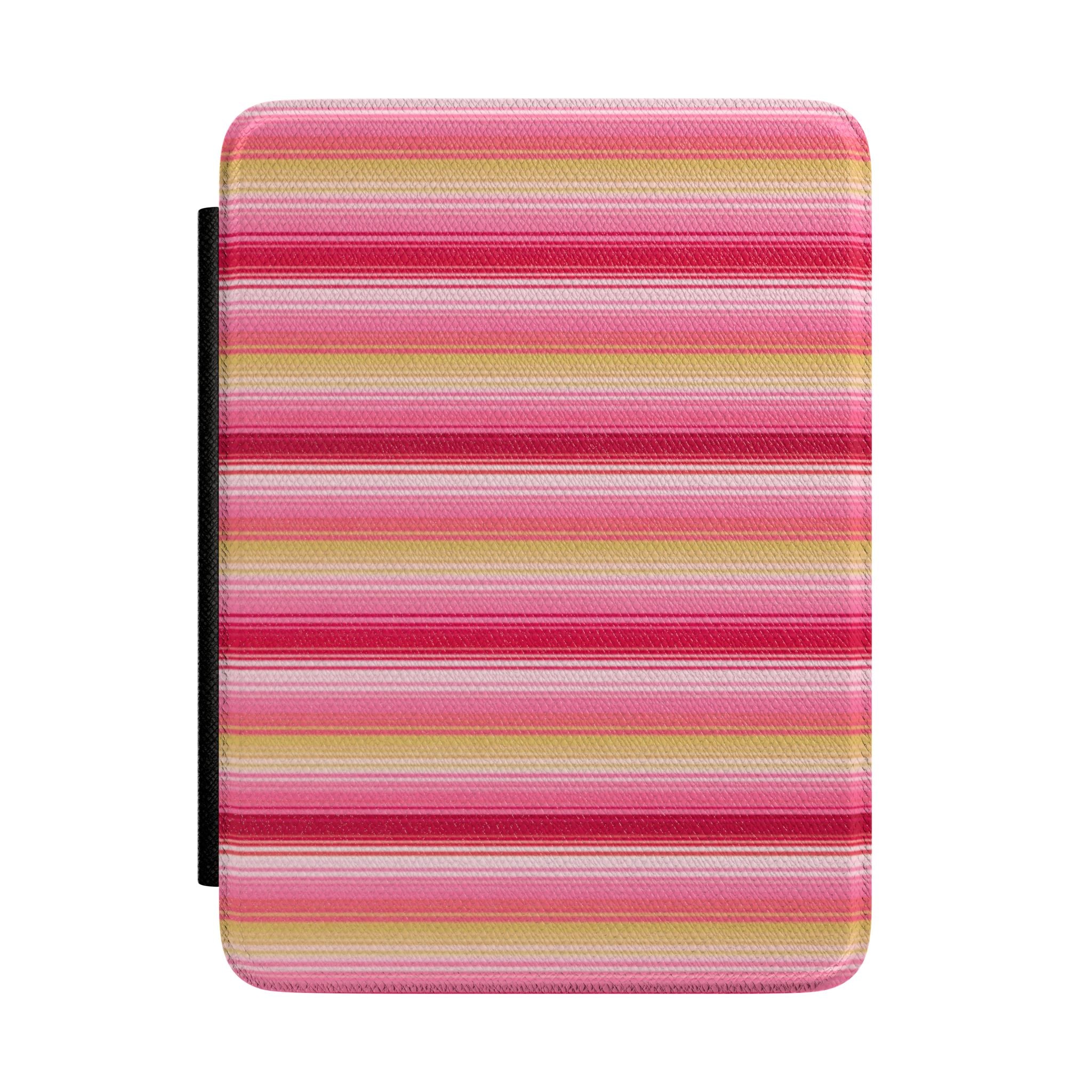 STRAWBERRY LEMONADE STRIPES KINDLE CASE HARDCOVER