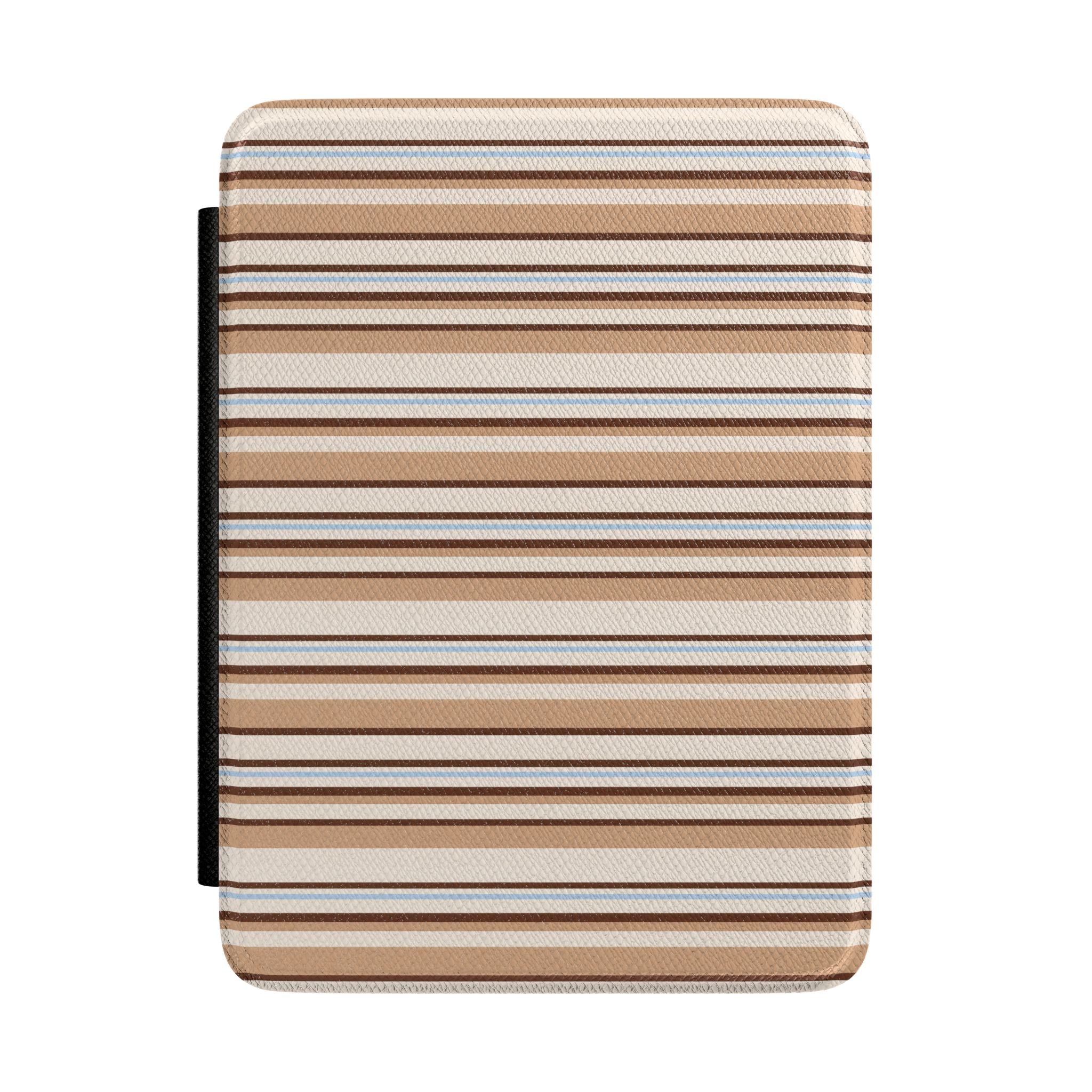CAPPUCCINO BLUES STRIPES KINDLE CASE HARDCOVER