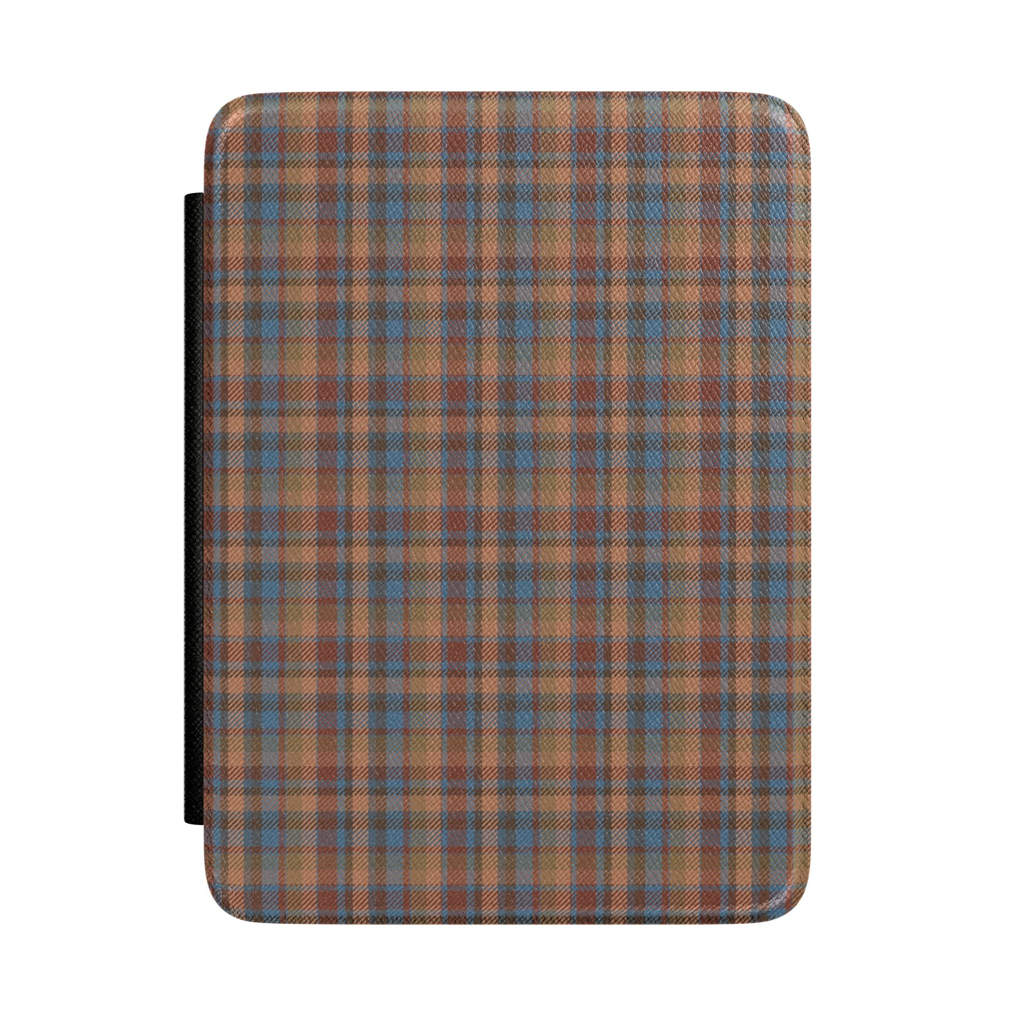 BROWN CHECKERED PLAID KINDLE CASE HARDCOVER