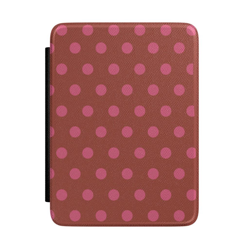 TERRACOTTA POLKA DOTS KINDLE CASE HARDCOVER
