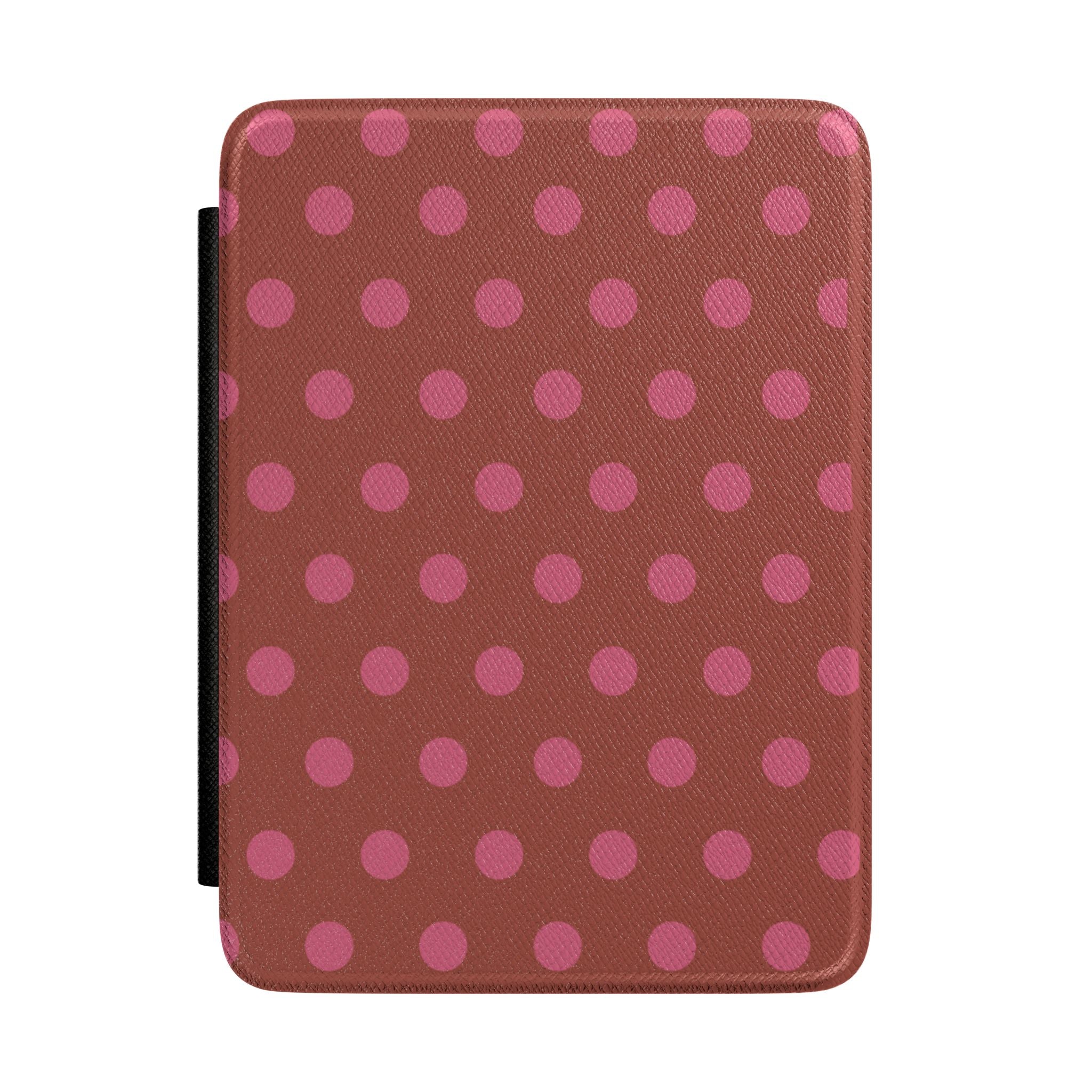 TERRACOTTA POLKA DOTS KINDLE CASE HARDCOVER
