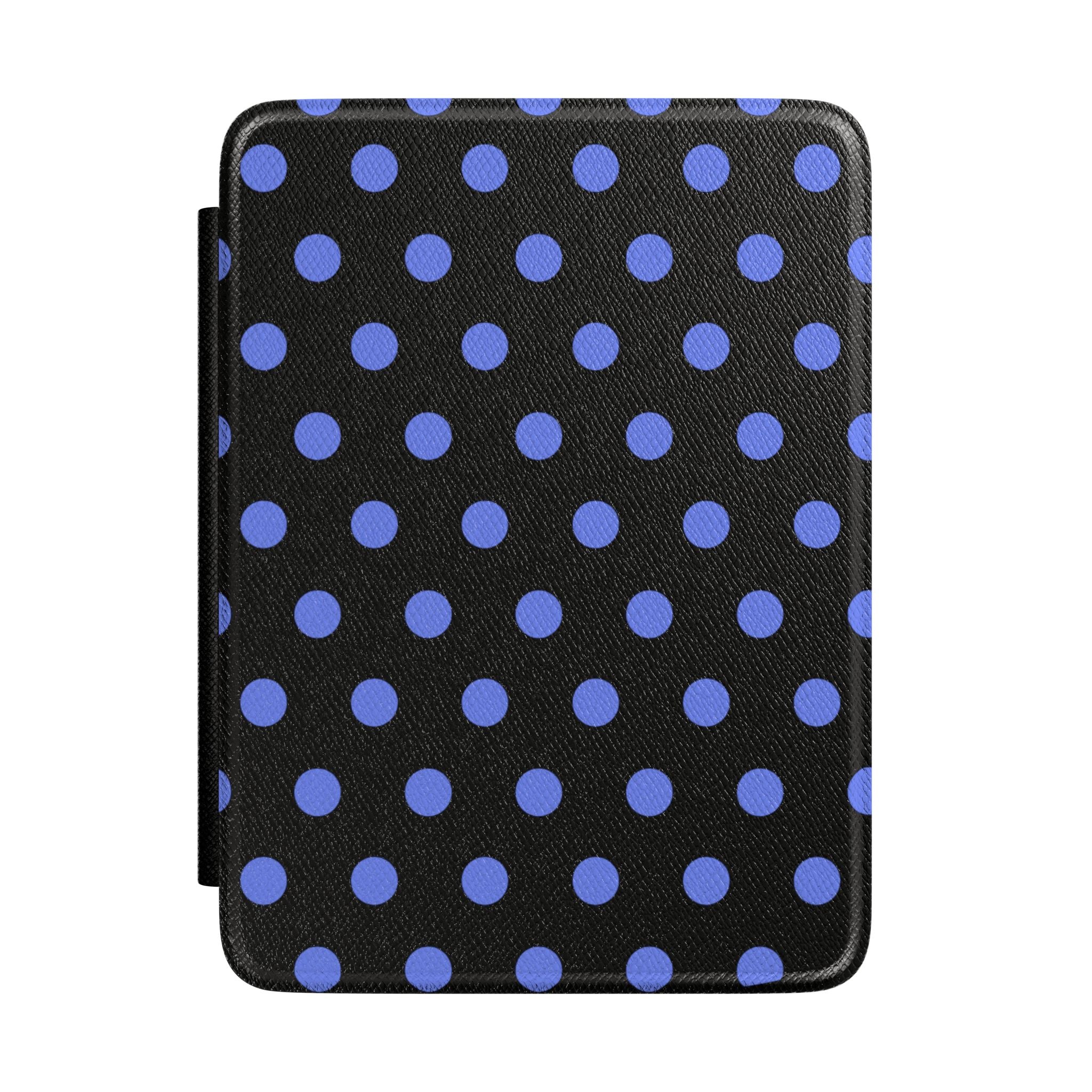 MIDNIGHT BLUES POLKA DOTS KINDLE CASE HARDCOVER