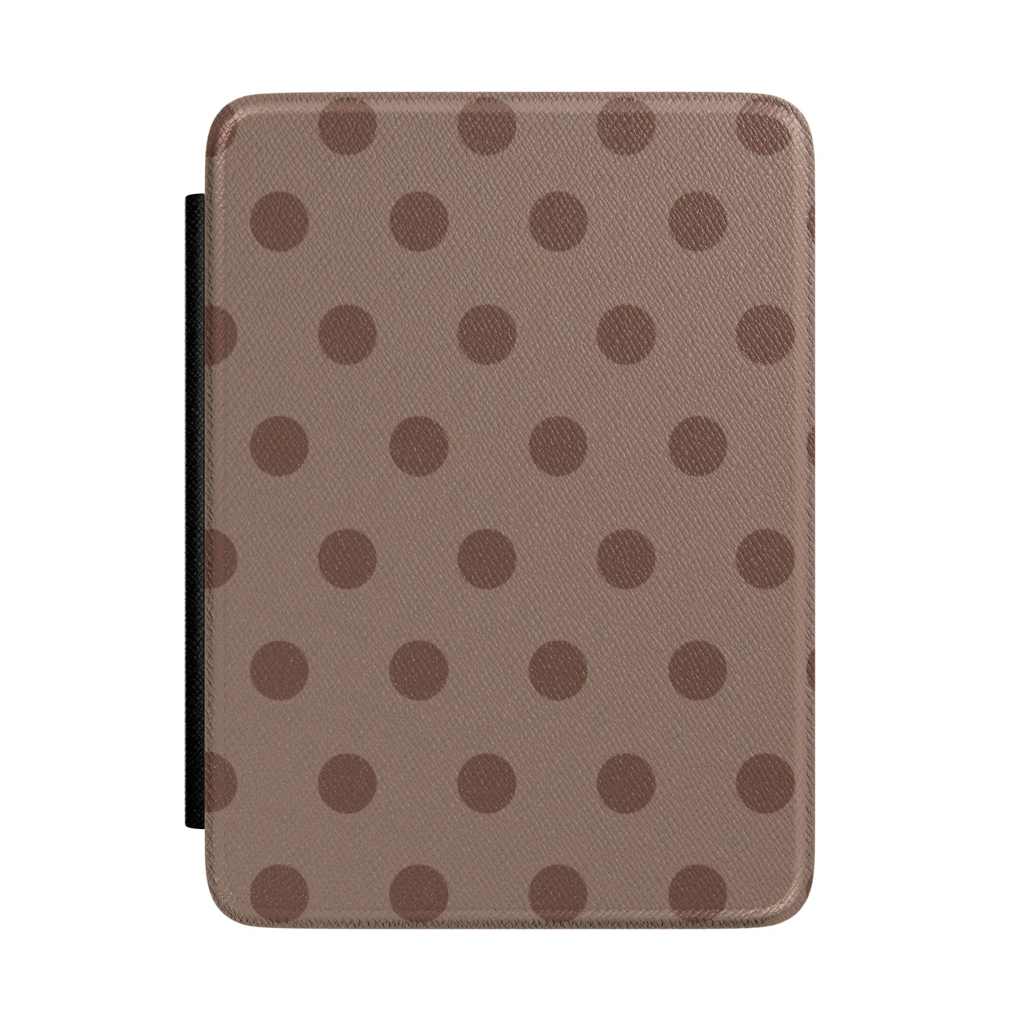 CHOCOLATE POLKA DOTS KINDLE CASE HARDCOVER