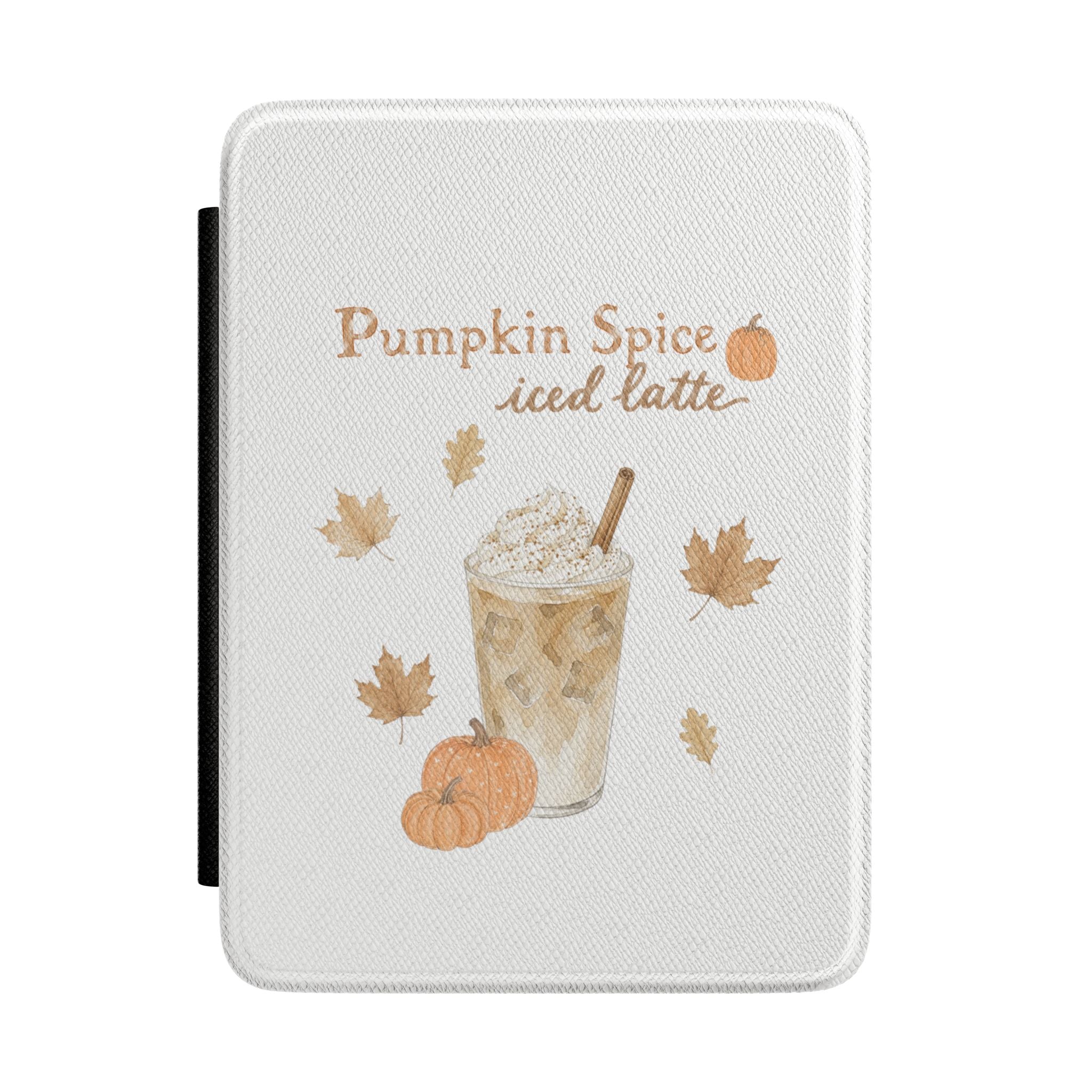 PUMPKIN SPICE ICED LATTE KINDLE CASE HARDCOVER