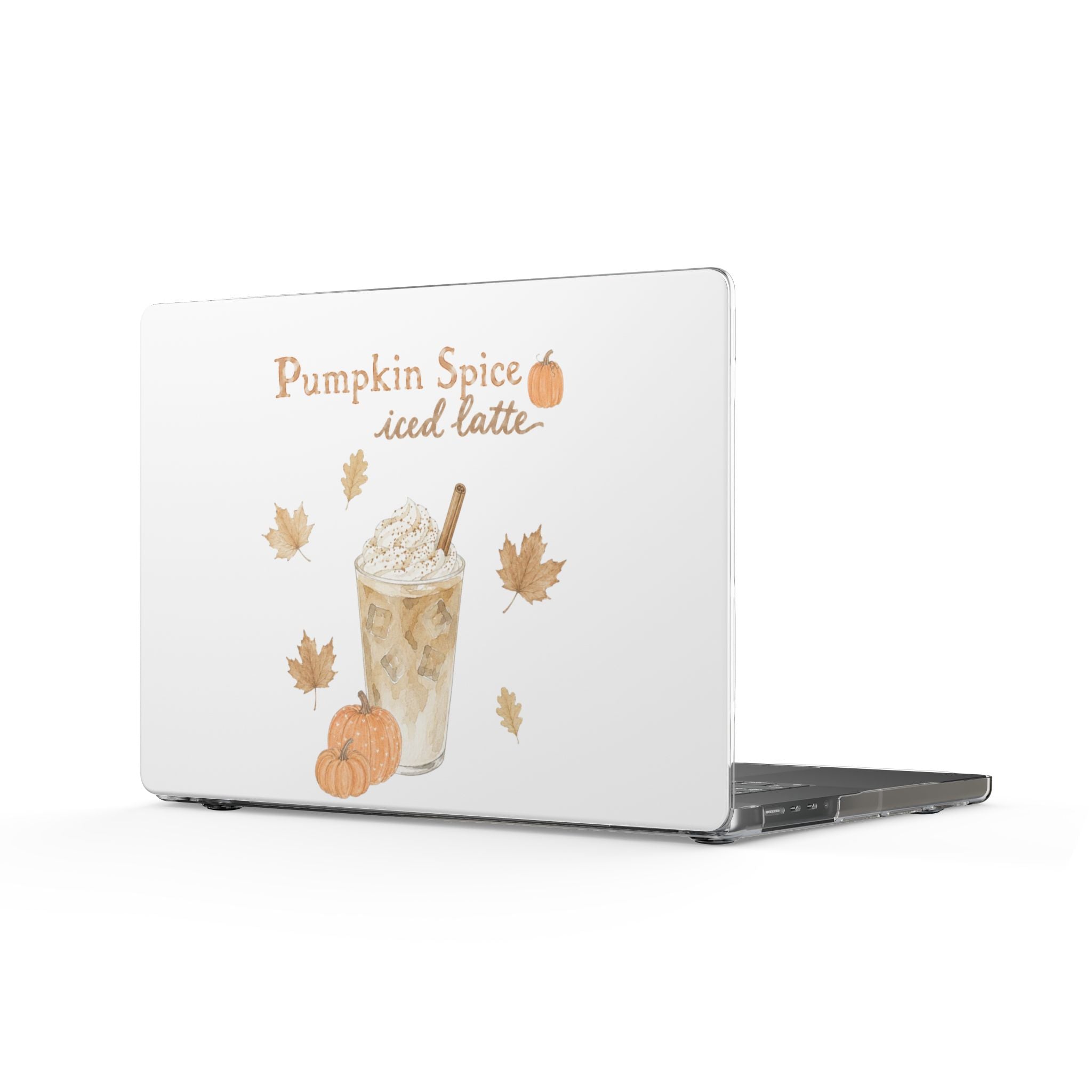 PUMPKIN SPICE ICED LATTE MACBOOK COVERS