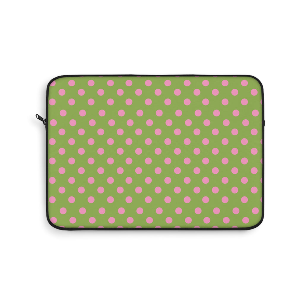 STRAWBERRY MATCHA POLKA DOTS NEOPRENE KINDLE IPAD & LAPTOP SLEEVE