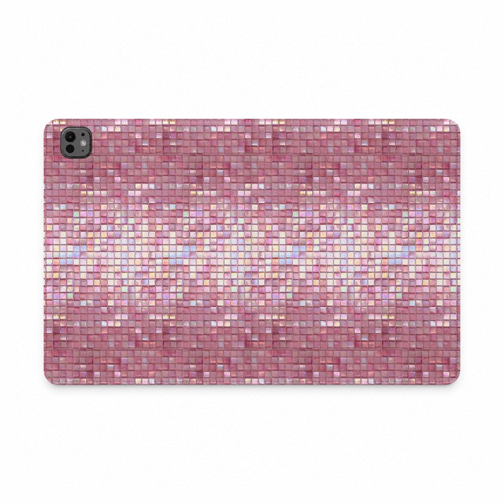 PINK MOSAIC IPAD TABLET FOLIO CASE