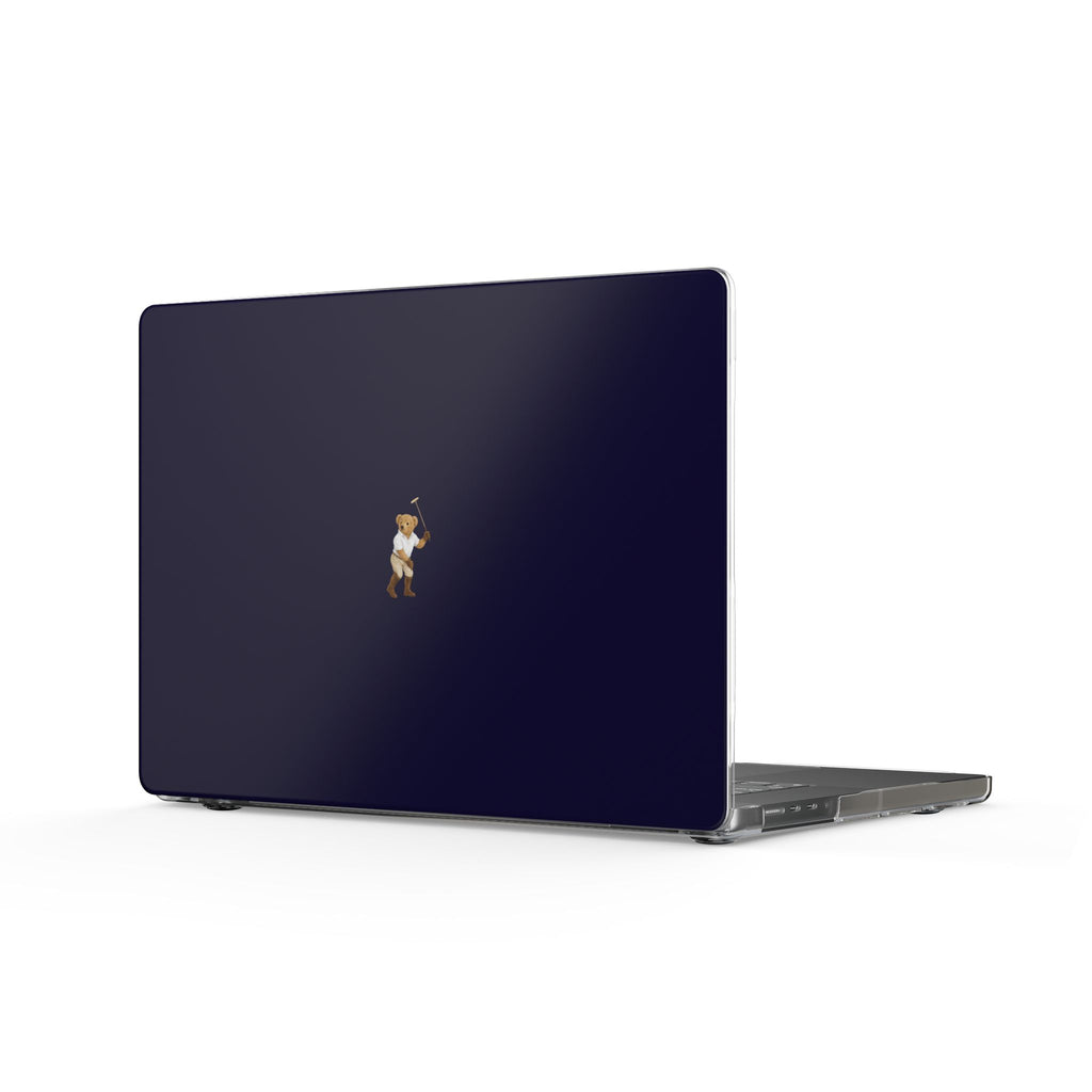 NAVY BLUE BEAUMONT TEDDY BEAR HARD SHELL MACBOOK COVERS