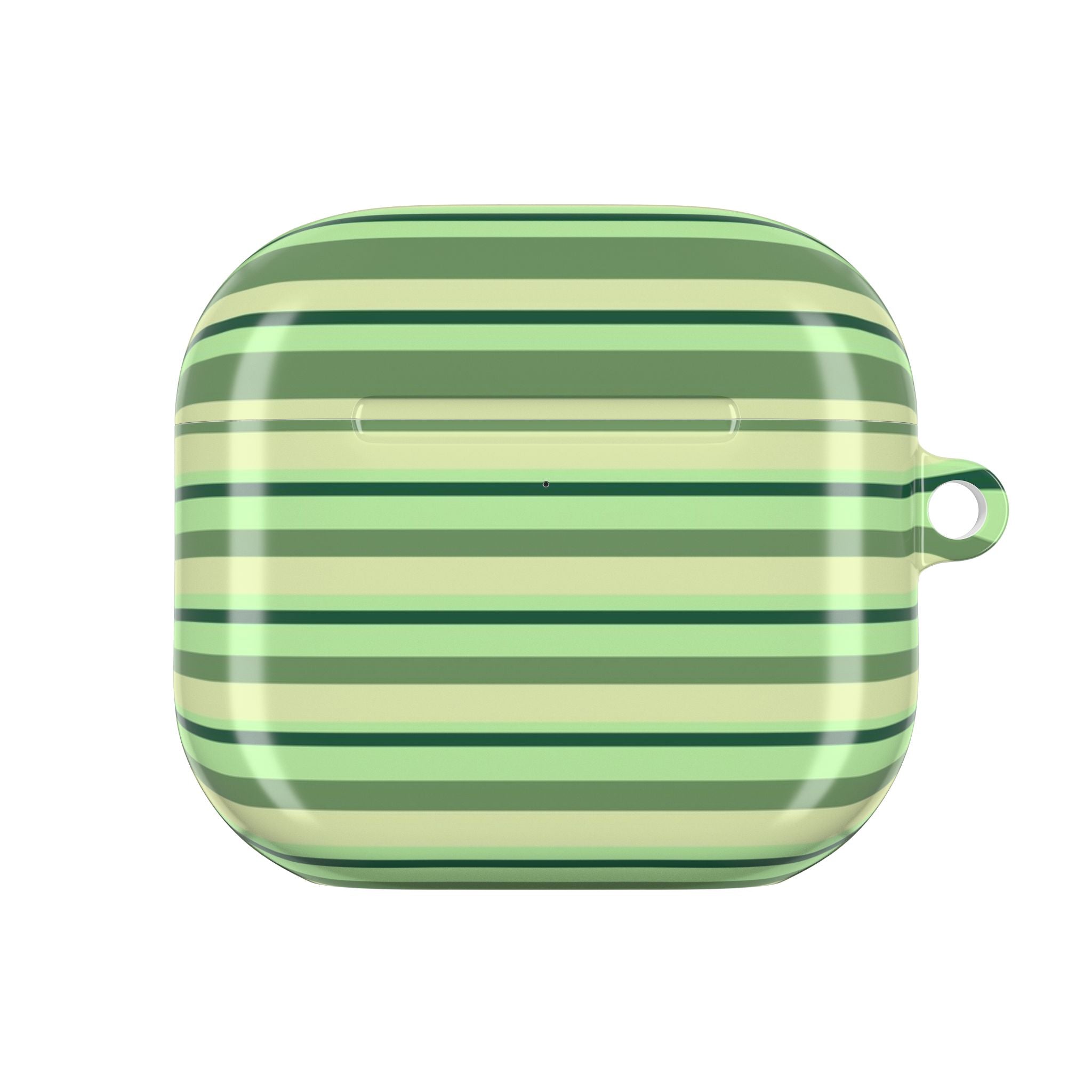 AVOCADO GREEN STRIPES AIRPOD CASE