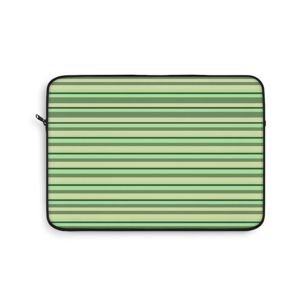 AVOCADO GREEN STRIPES KINDLE IPAD & LAPTOP SLEEVE