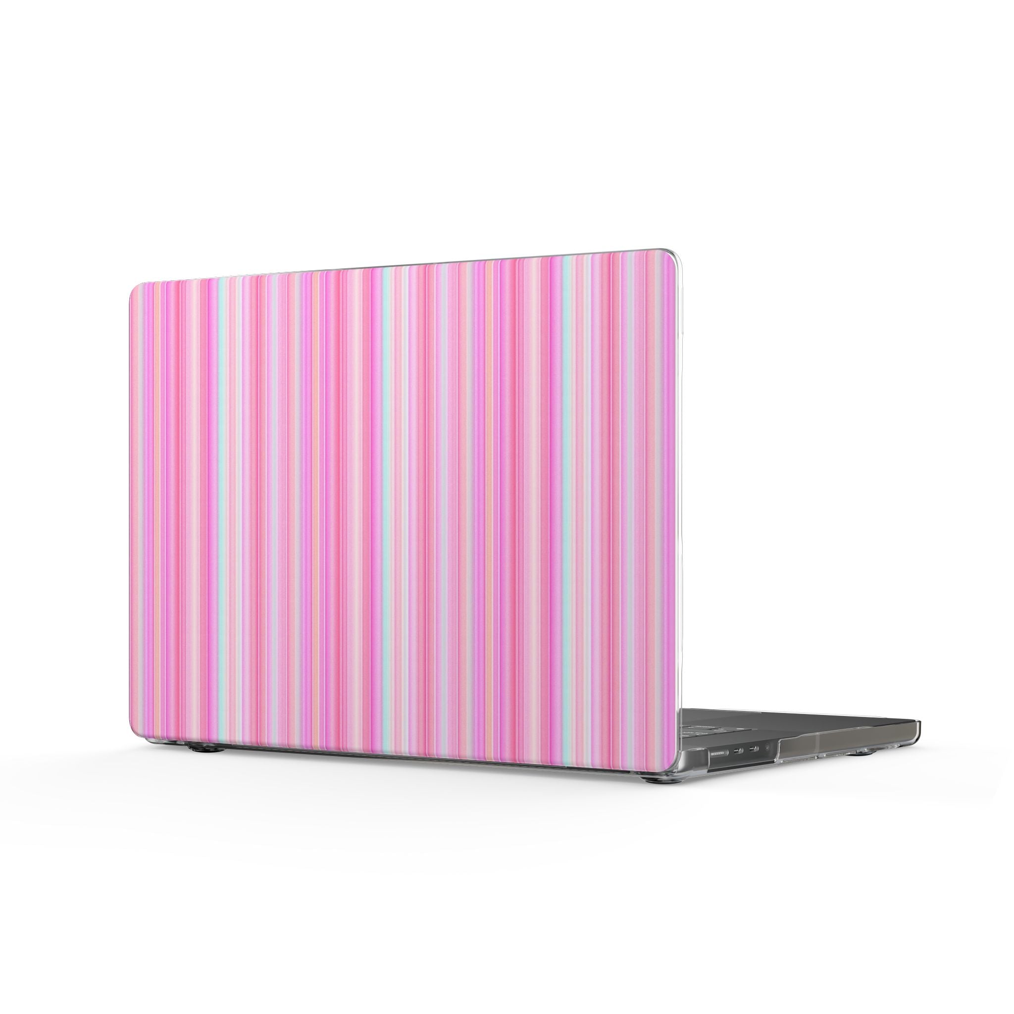 LAS VEGAS PINK STRIPES HARD SHELL MACBOOK COVERS
