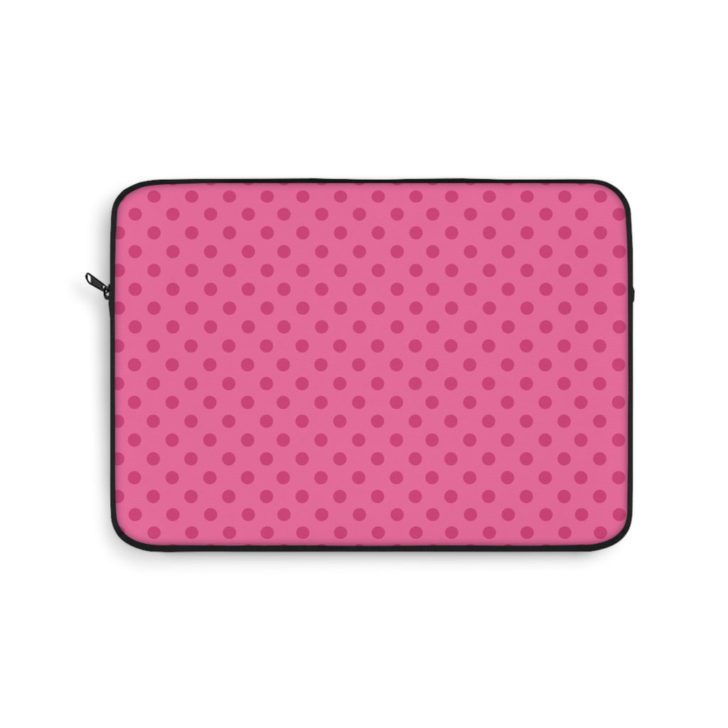 BUBBLEGUM PINK POLKA DOTS KINDLE IPAD & LAPTOP SLEEVE