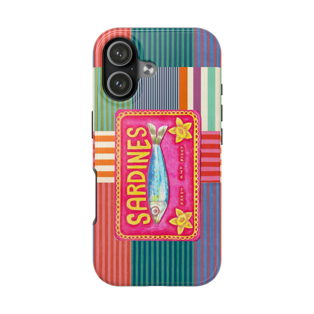 MULTI STRIPED SARDINES PHONE CASE