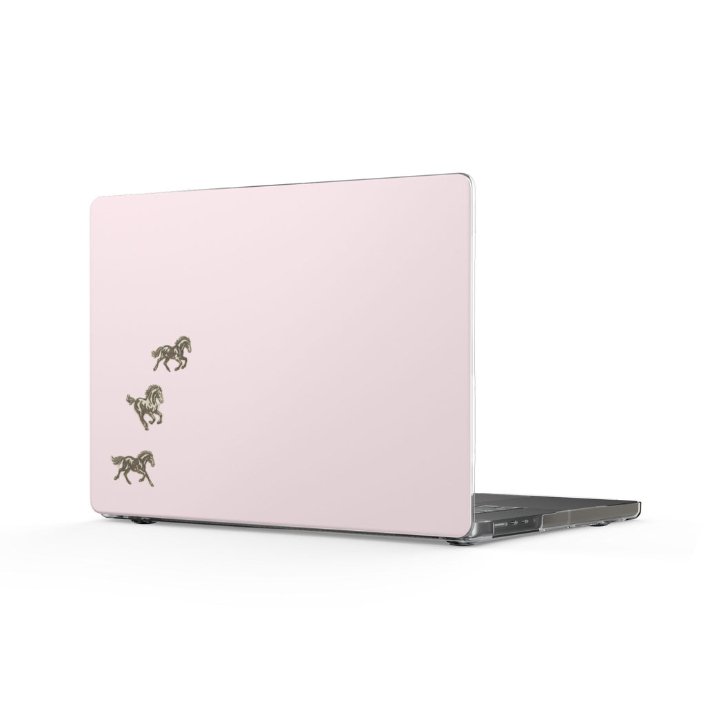 PINK MINI WESTERN RODEO HORSES MACBOOK COVERS