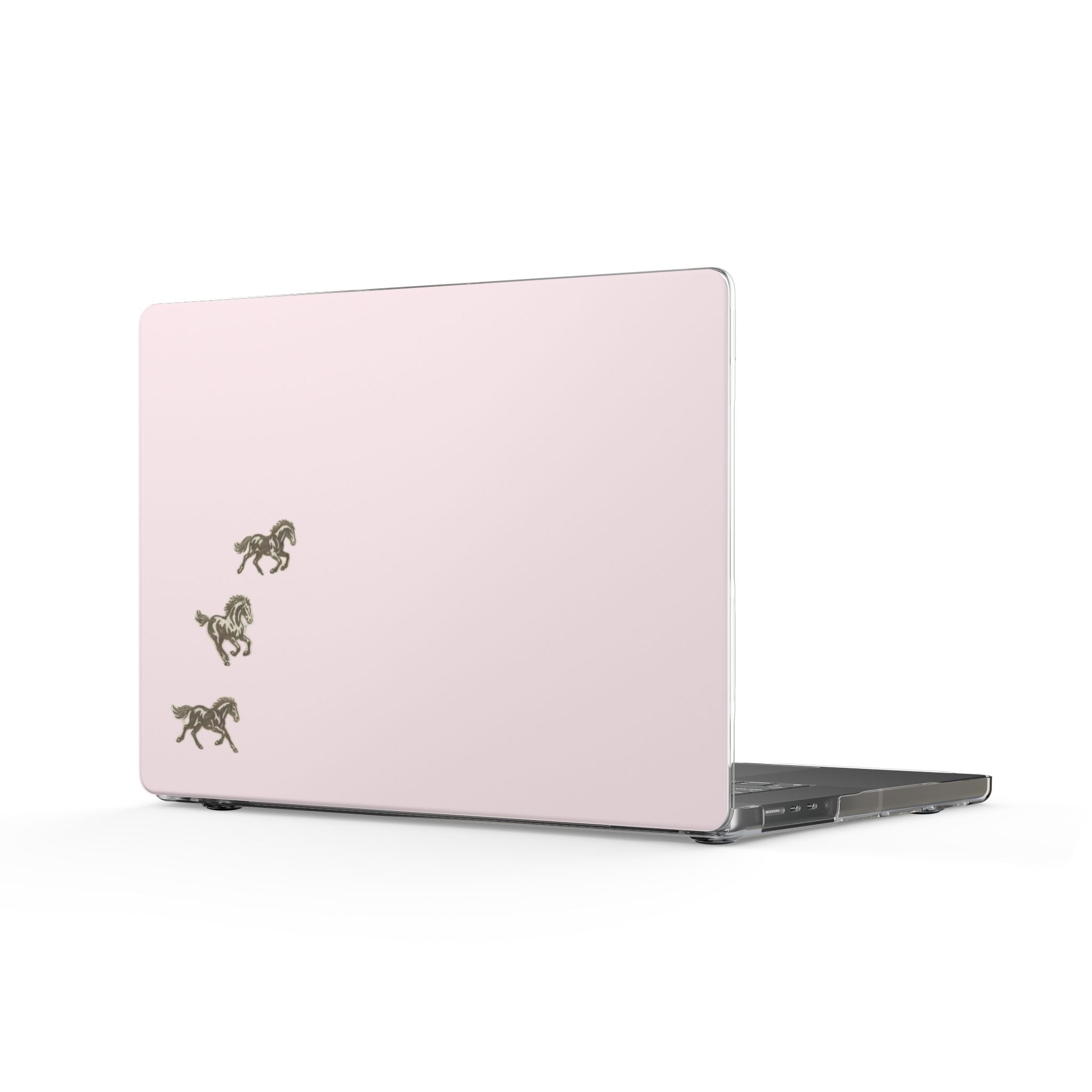 PINK MINI WESTERN RODEO HORSES MACBOOK COVERS
