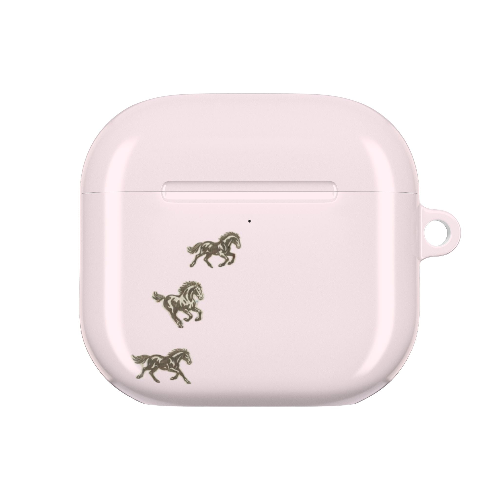 PINK MINI WESTERN RODEO HORSES AIRPOD CASE