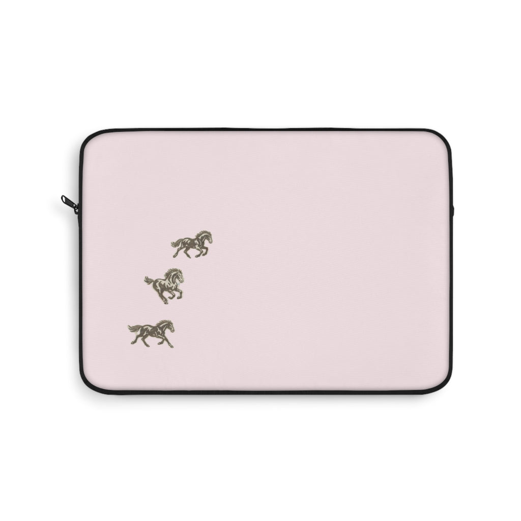 PINK MINI WESTERN RODEO HORSES KINDLE IPAD & LAPTOP SLEEVE