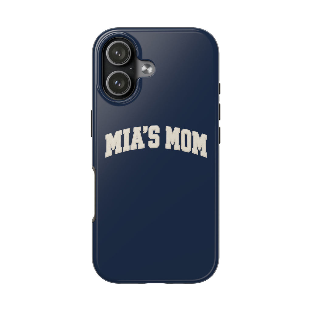 PERSONALIZED NAME CUSTOM NAVY IVORY VARSITY PHONE CASE