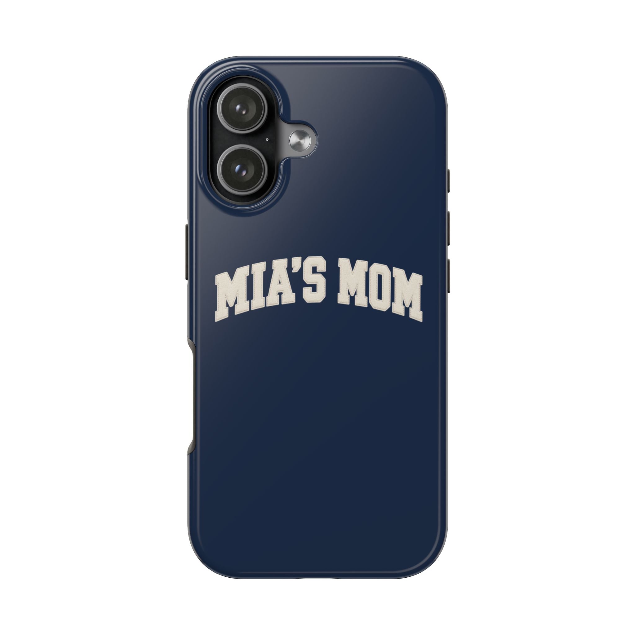 PERSONALIZED NAME CUSTOM NAVY IVORY VARSITY PHONE CASE