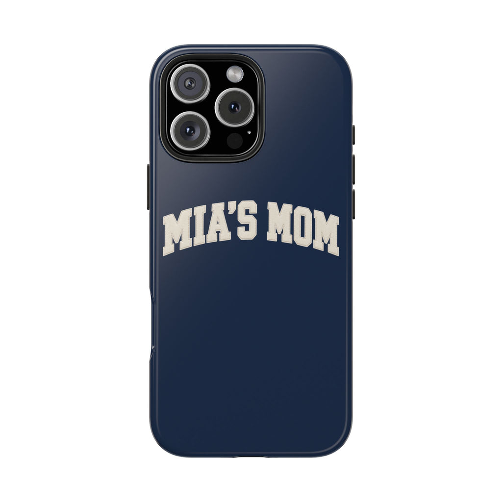 PERSONALIZED NAME CUSTOM NAVY IVORY VARSITY PHONE CASE